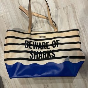 Kate Spade Beware of Sharks Tote